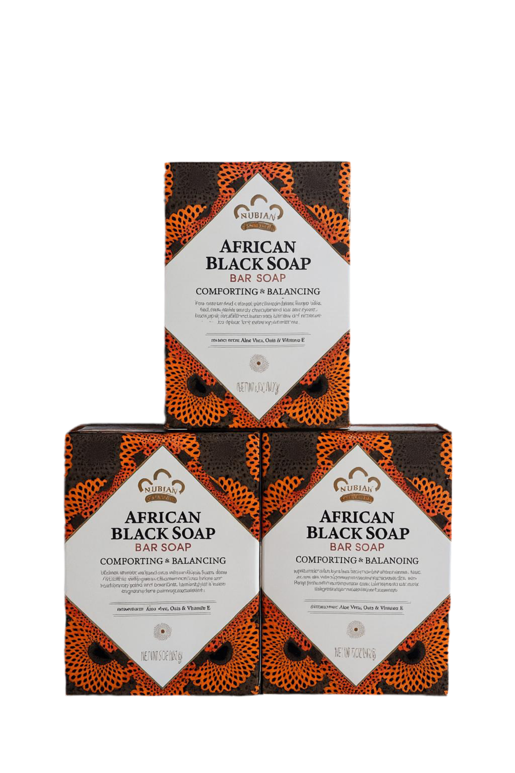 3 Pack- The Nubian Heritage African Black Soap