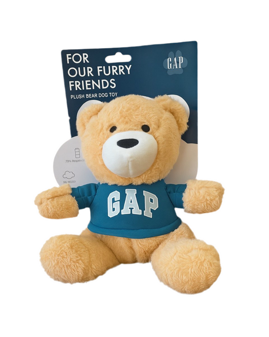 Gap Plush Teddy Bear With Squeaker Dog Toy