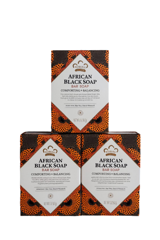 3 Pack- The Nubian Heritage African Black Soap